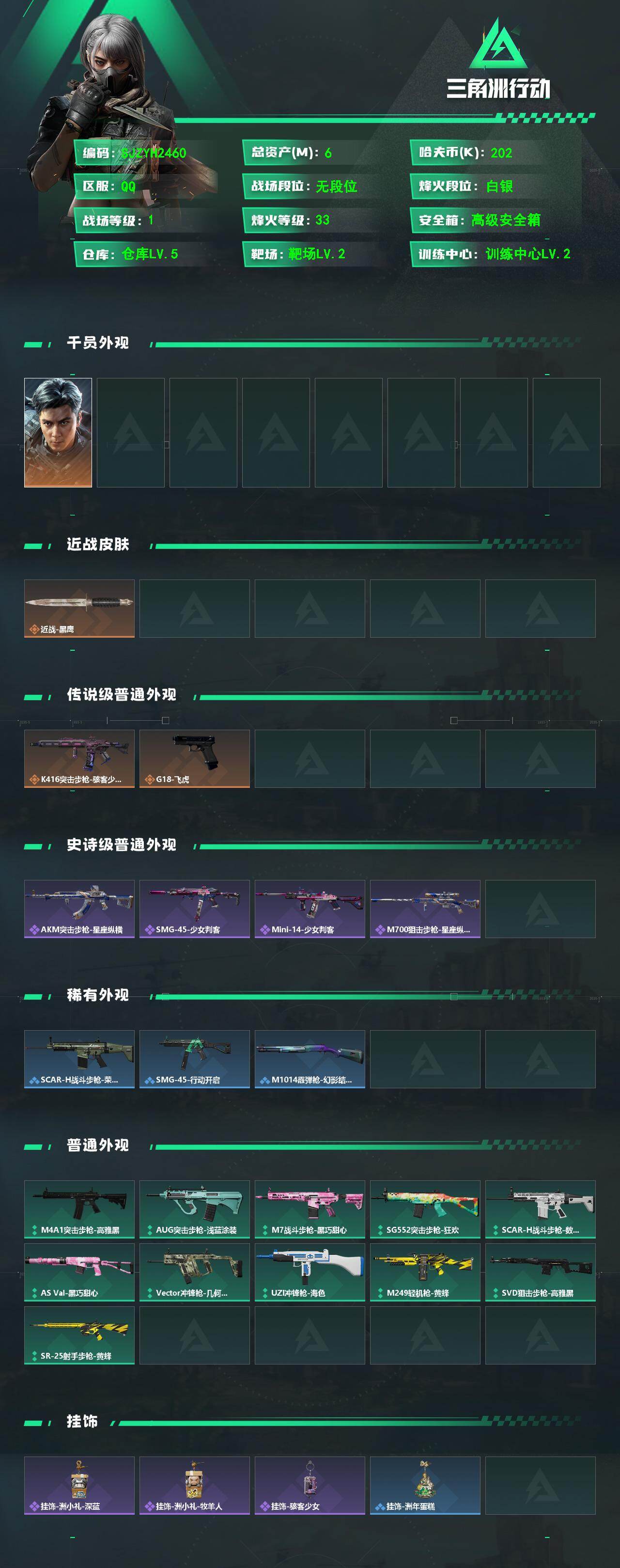 SJZEY4344035三角洲行动账号详情图2