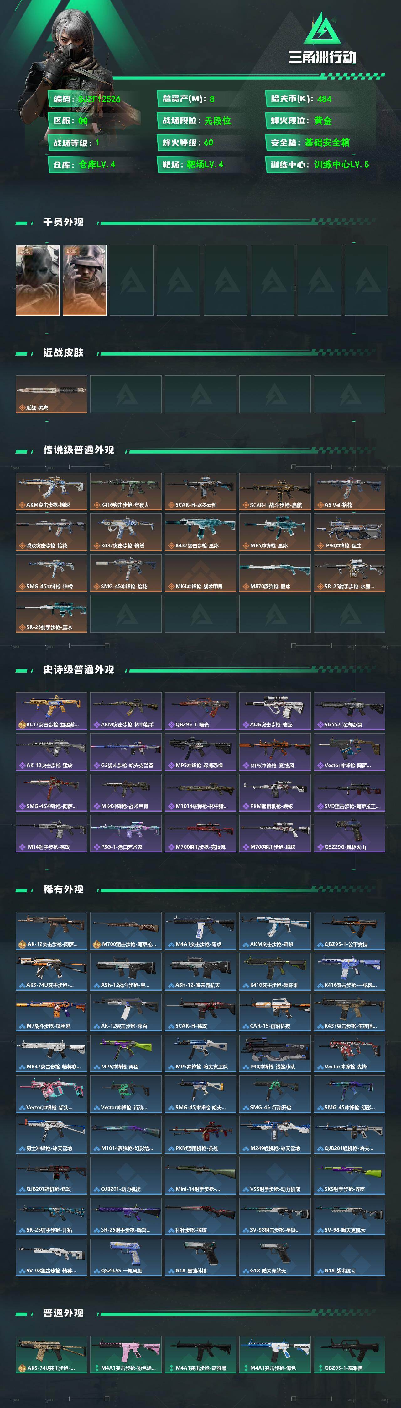 SJZEY4345872三角洲行动账号详情图2 SJZEY4345872三角洲行动账号详情图2