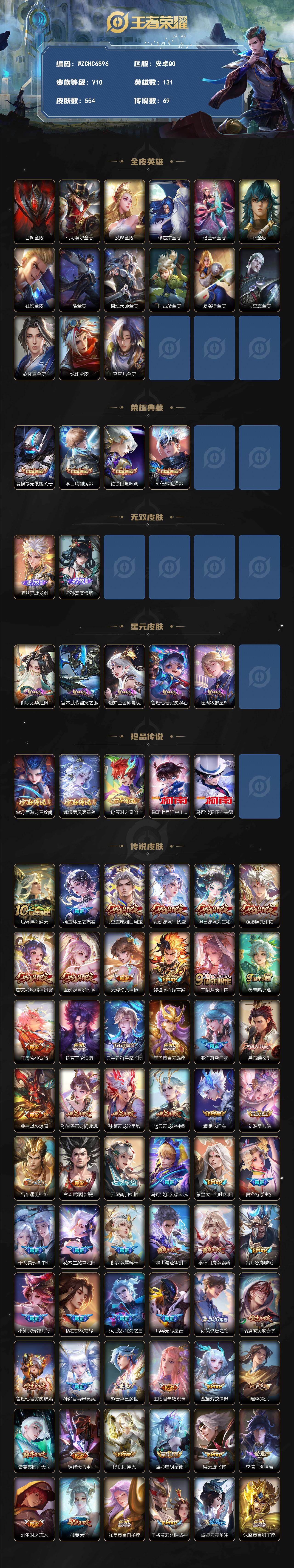 WZEY4737815王者荣耀账号详情图2 WZEY4737815王者荣耀账号详情图2