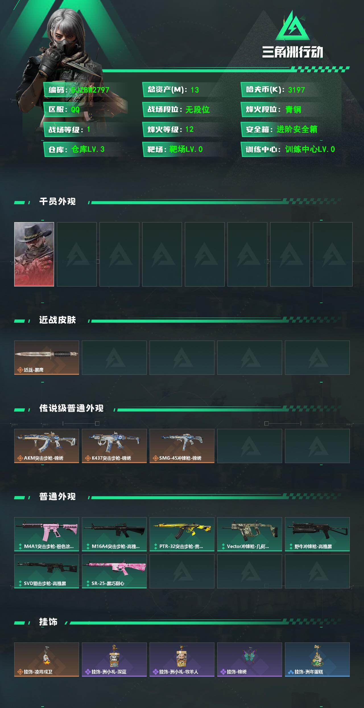 SJZEY4346898三角洲行动账号详情图2