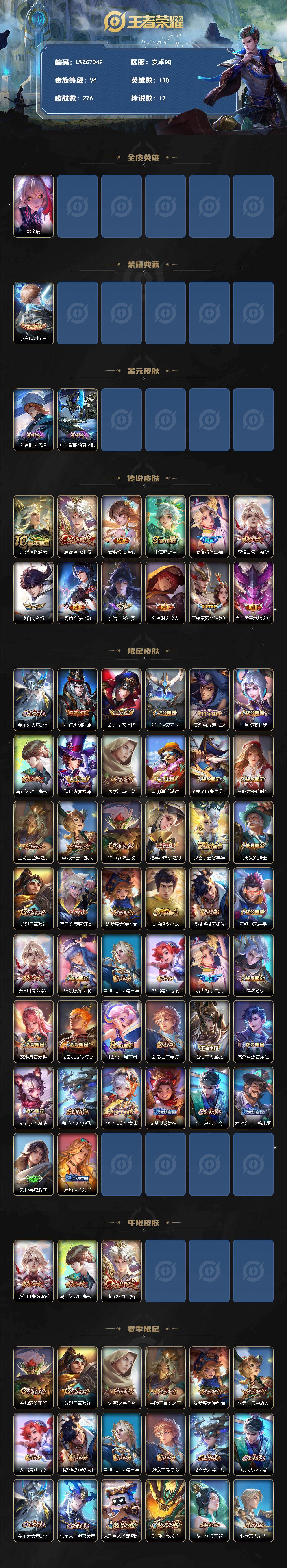 WZMMN4742003王者荣耀账号详情图3