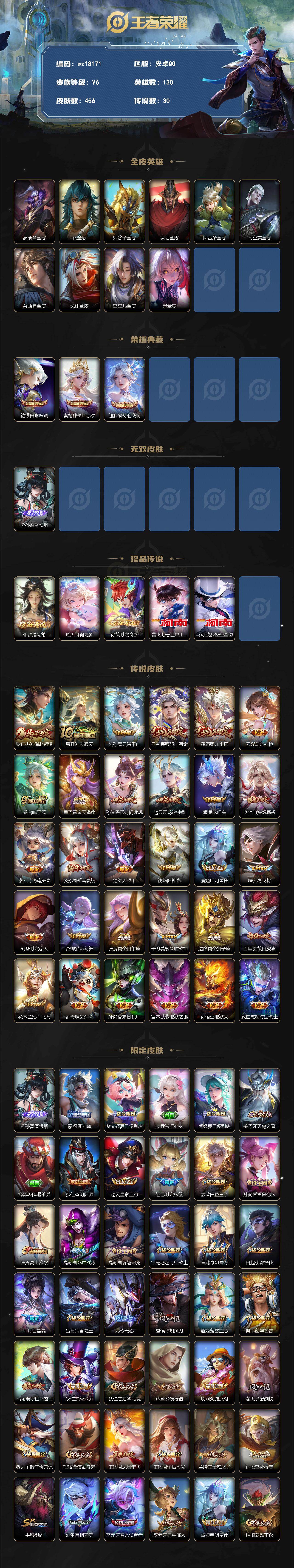 WZMMN4739564王者荣耀账号详情图3