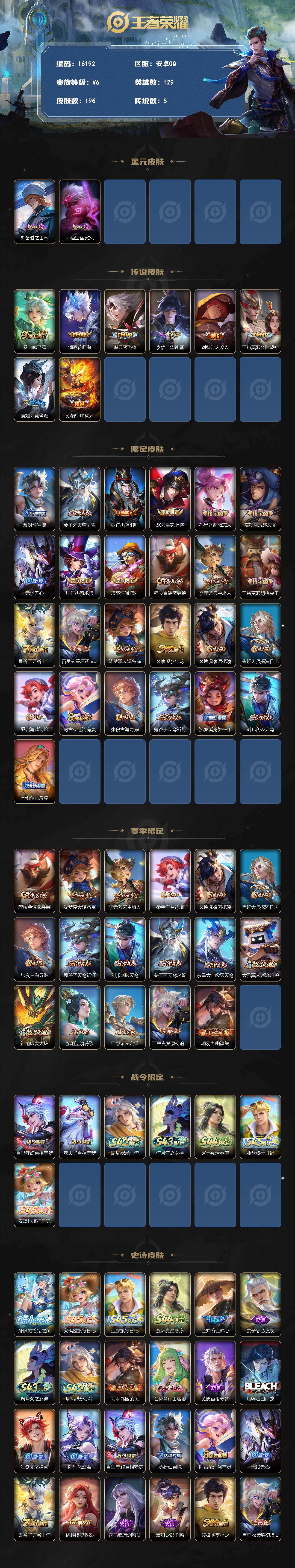 WZMMN4741698王者荣耀账号详情图3