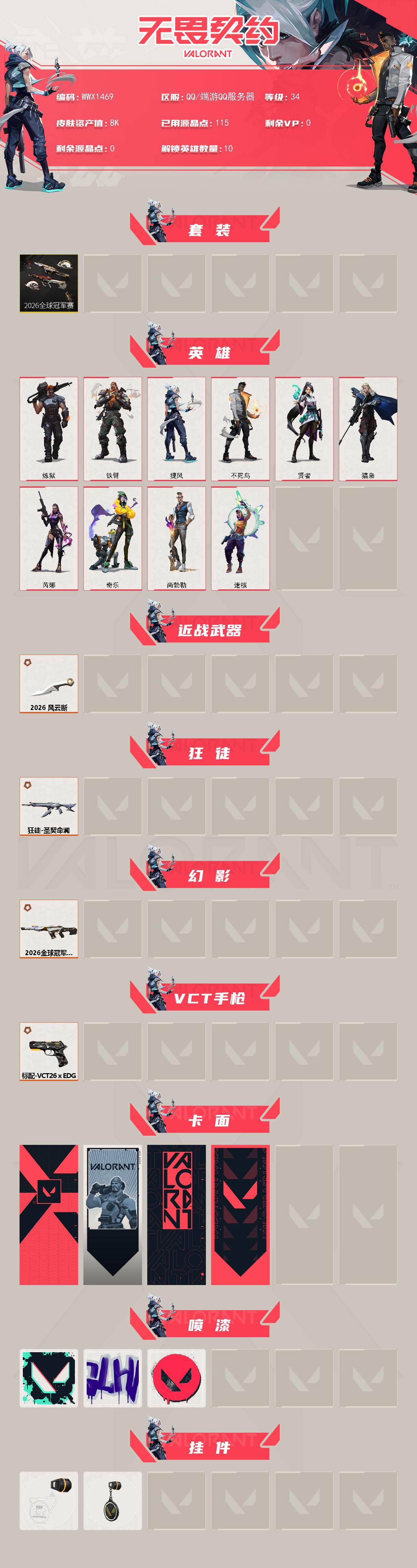 WWQQM4153162无畏契约账号详情图3 WWQQM4153162无畏契约账号详情图3