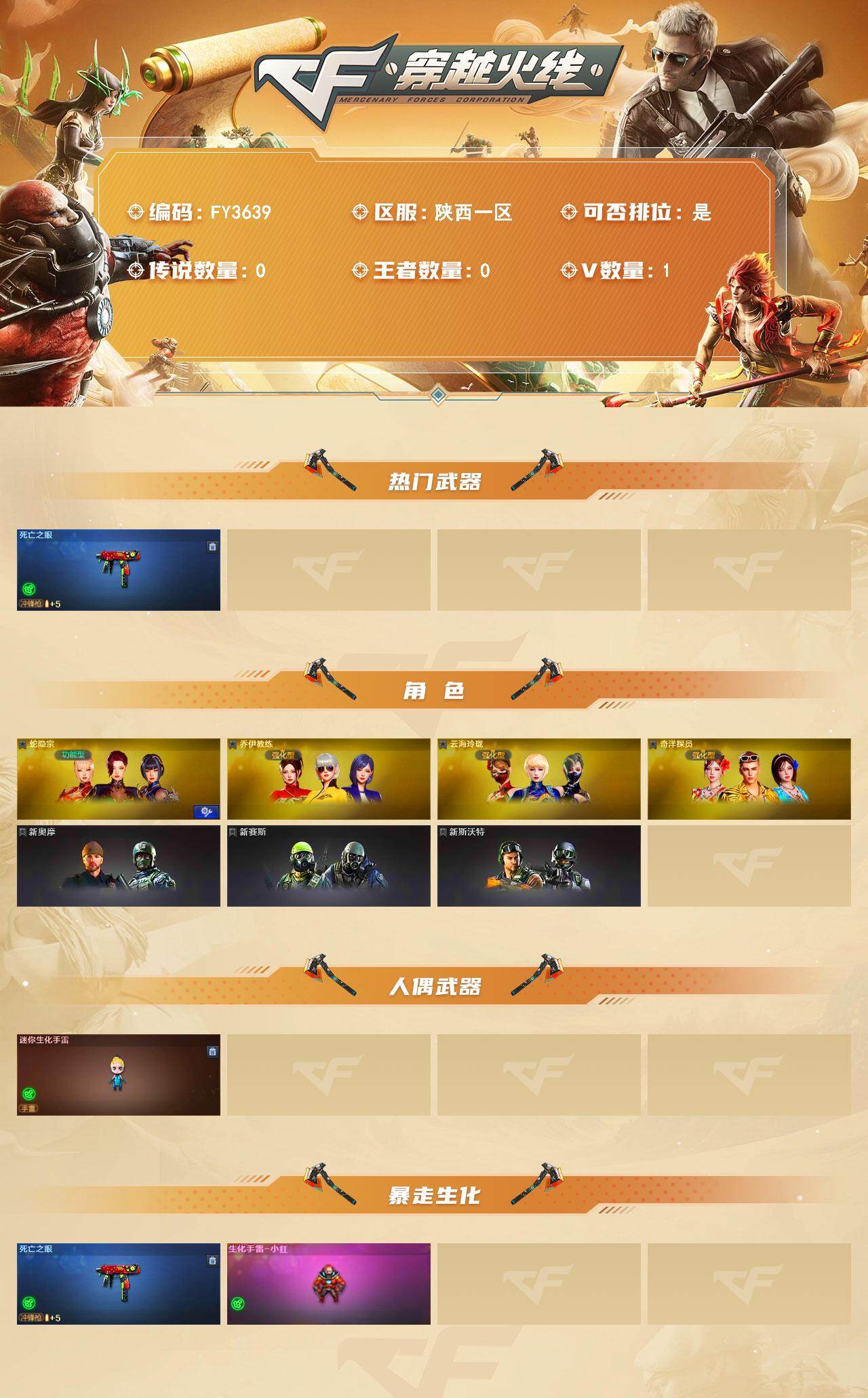 CFEY4113002穿越火线账号详情图2