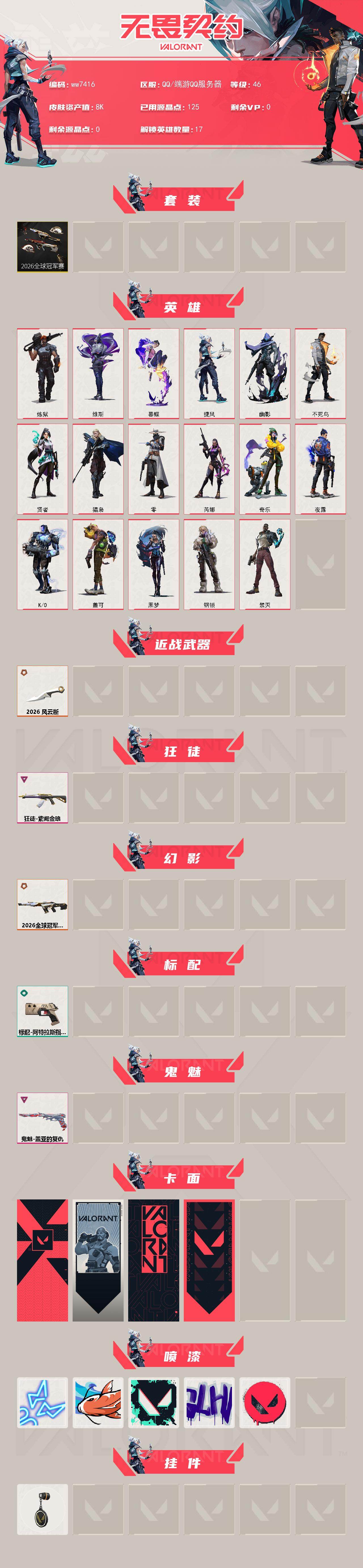 WWQMMN4154931无畏契约账号详情图3 WWQMMN4154931无畏契约账号详情图3
