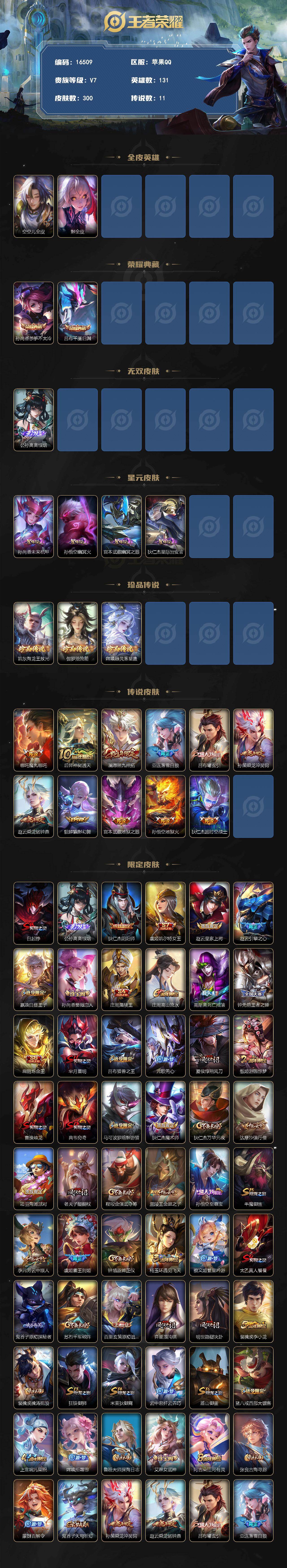 WZMMN4761308王者荣耀账号详情图3