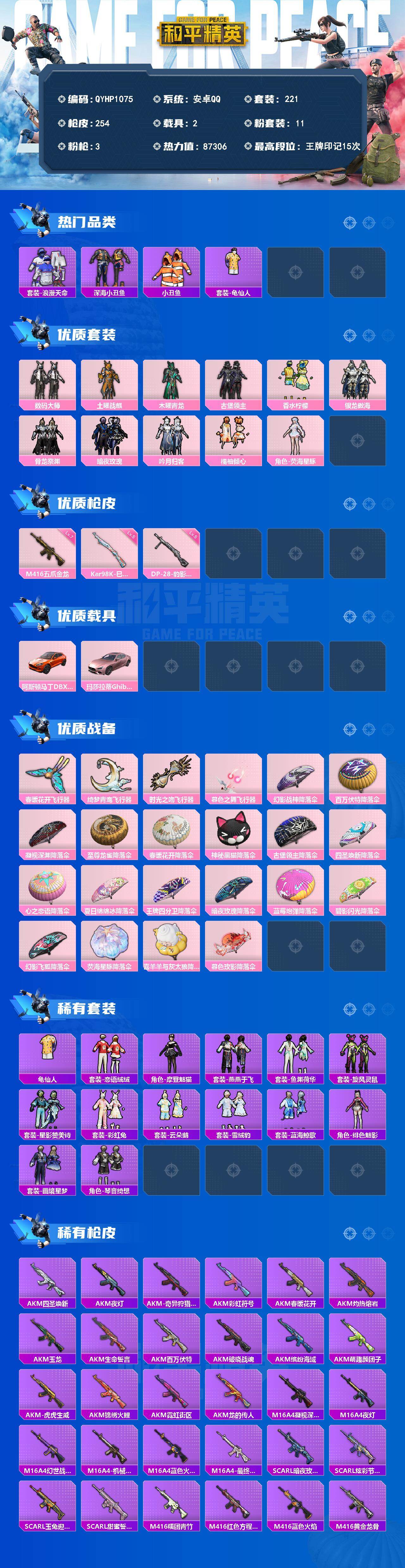 HPMMN4451135和平精英账号详情图3