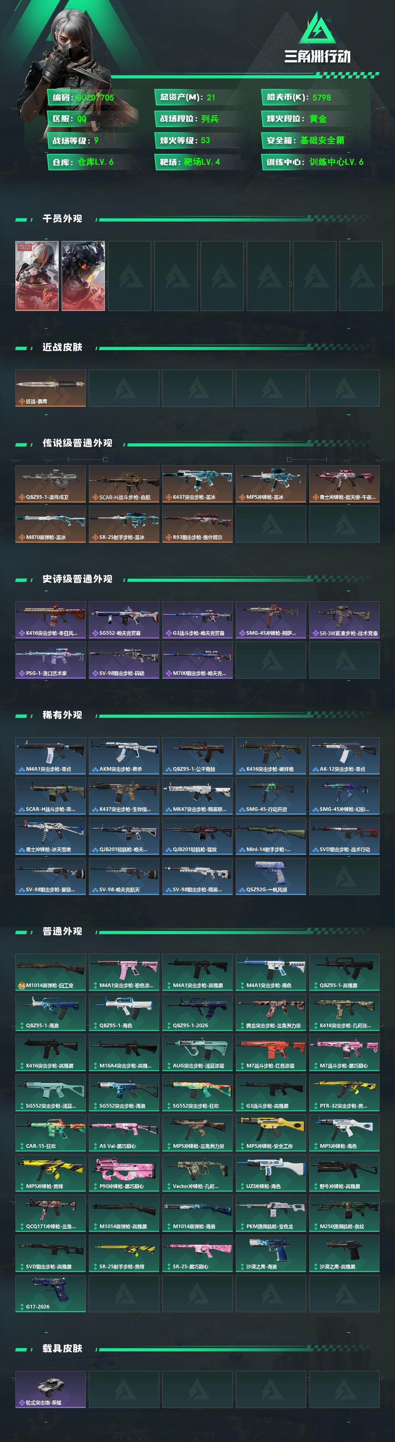 SJZMMN4377302三角洲行动账号详情图3