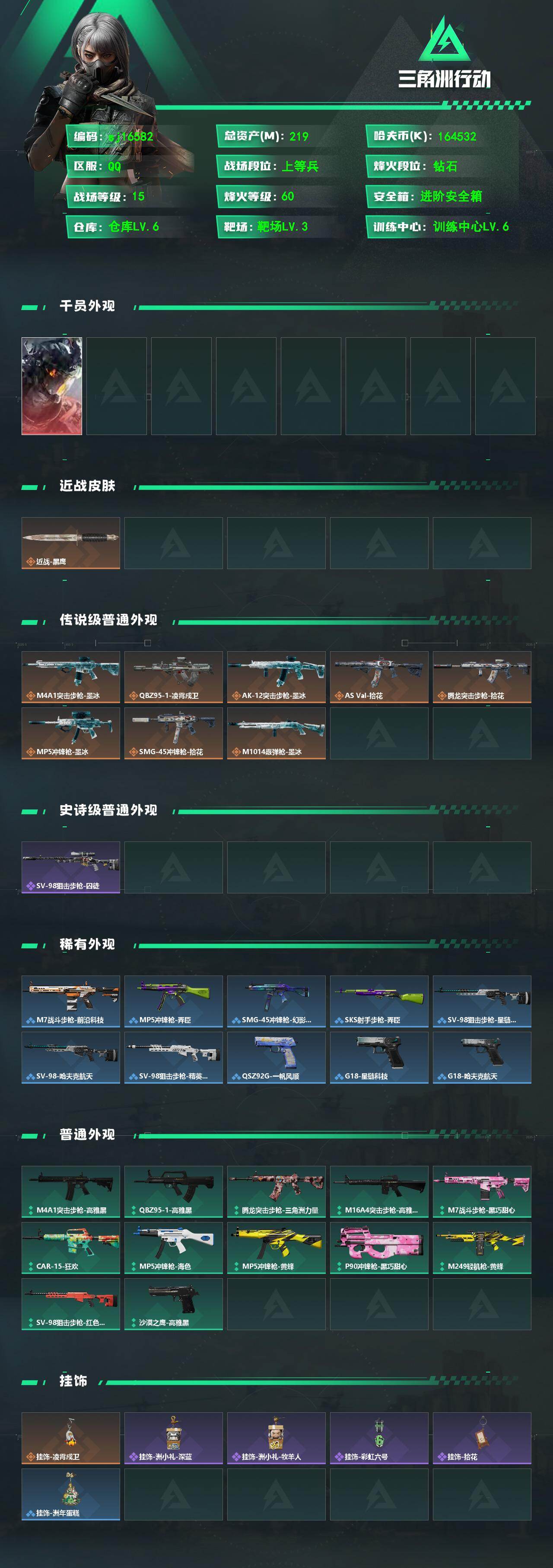 SJZMMN4377307三角洲行动账号详情图3 SJZMMN4377307三角洲行动账号详情图3