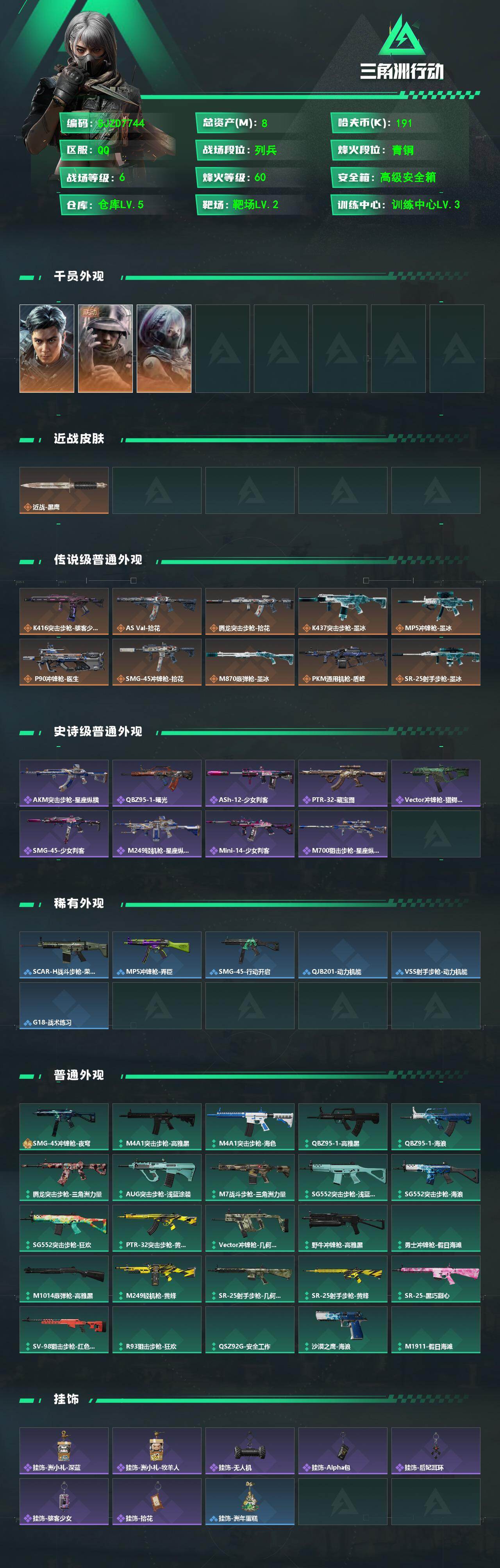 SJZEY4378205三角洲行动账号详情图2