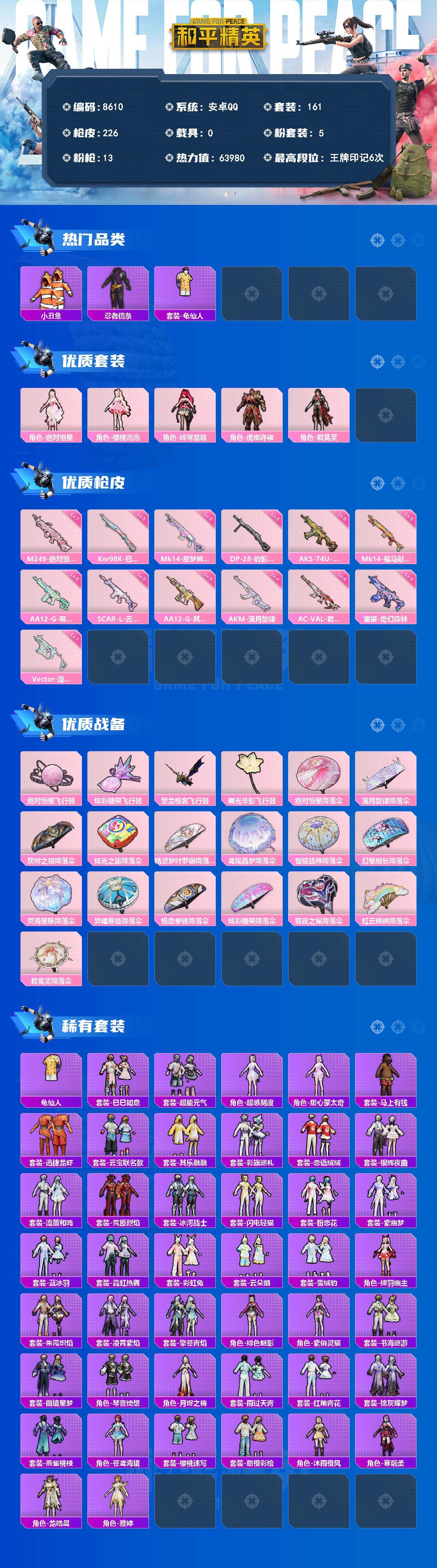 HPMMN4460939和平精英账号详情图3