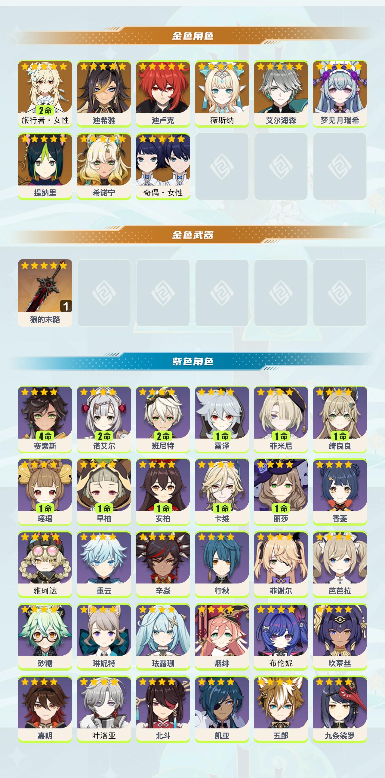 YSEY414357原神账号详情图2