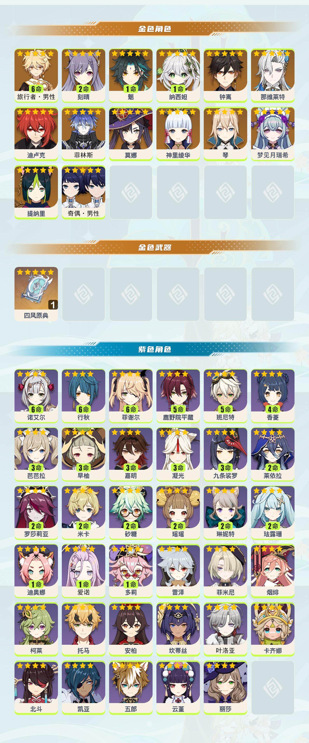 YSEY414429原神账号详情图2