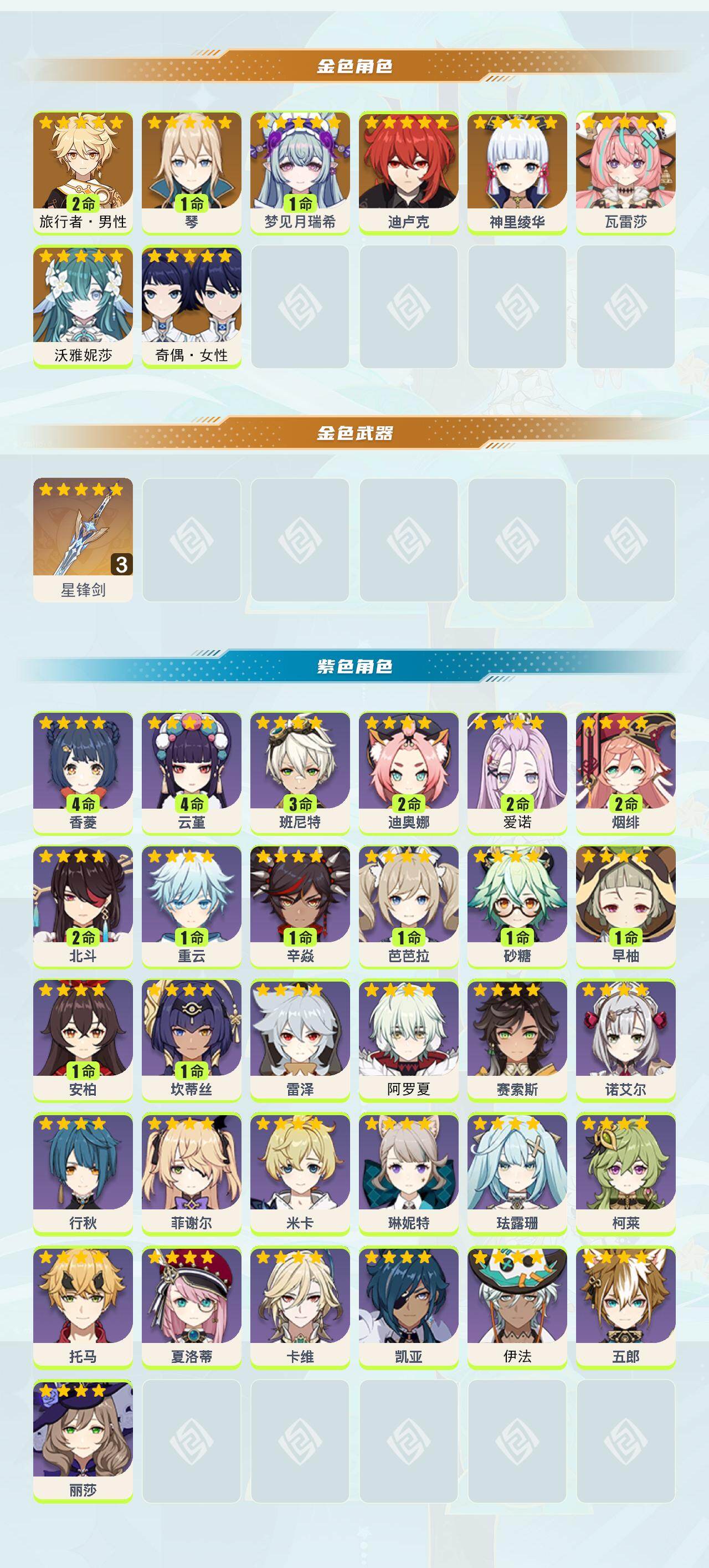 YSEY414430原神账号详情图2
